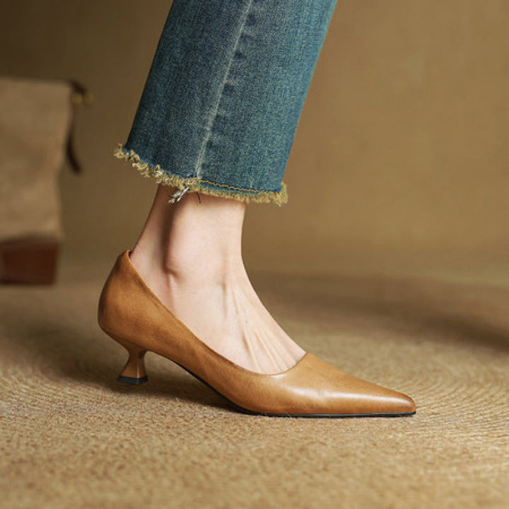 Talons en cuir Serane
