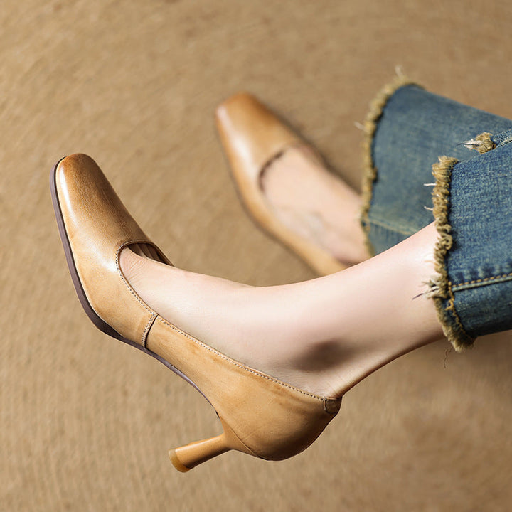 Escarpins en cuir Elviera