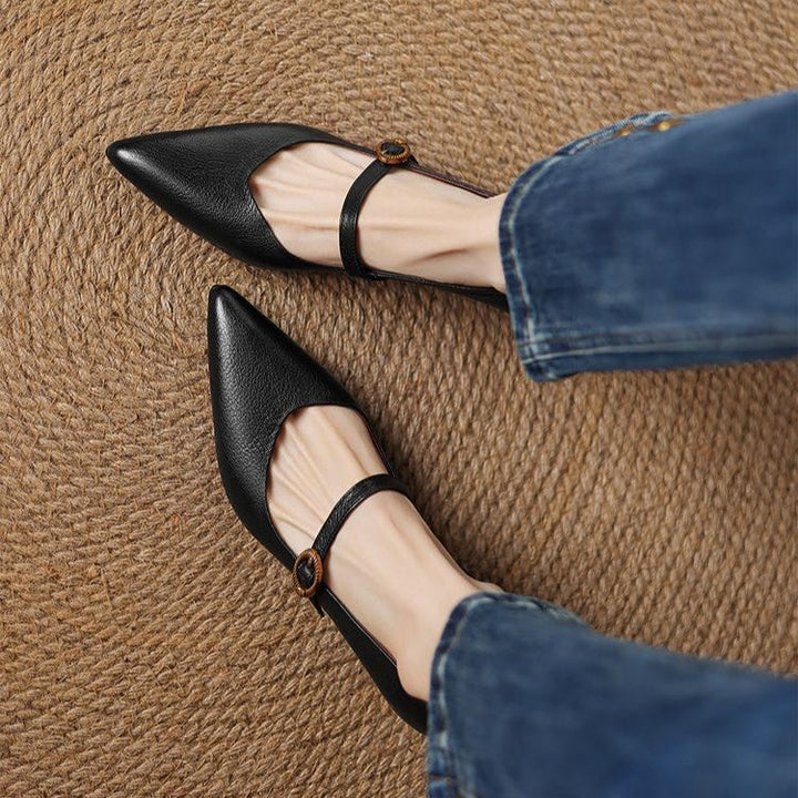 Talons Kitten en Cuir Eloria
