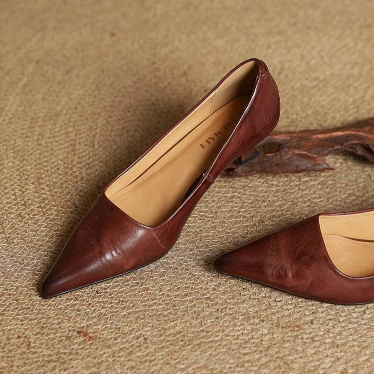 Talons en cuir Serane