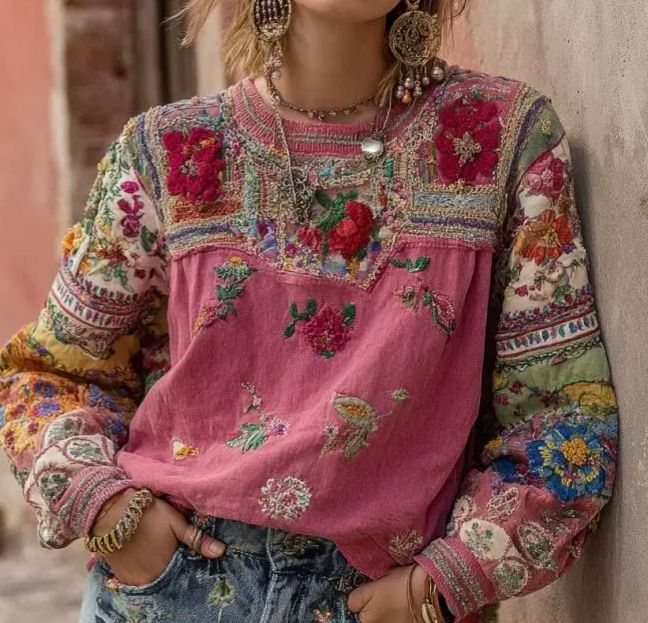SYLVANA | PULL EN MAILLE BOHÈME