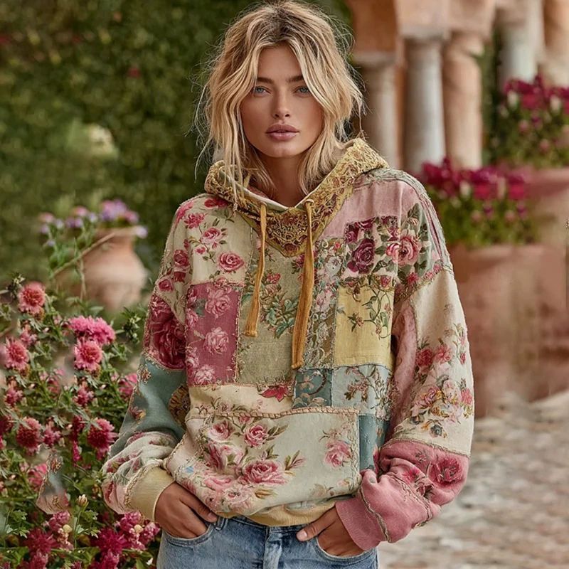 GRACE | SWEAT À CAPUCHE EN MAILLE BOHÈME