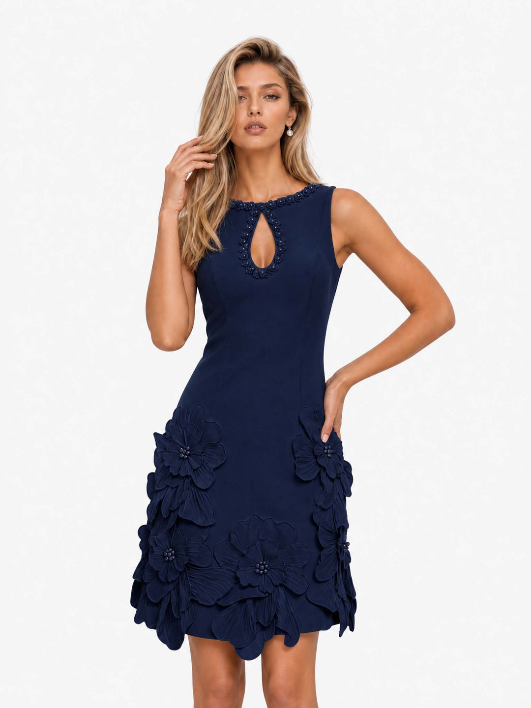 Élodie | Robe mini élégante sans manches