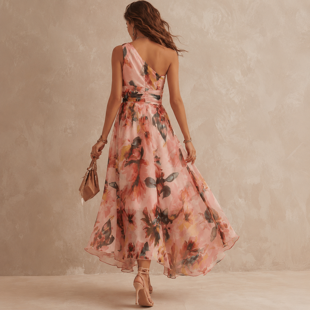 Aurora | Robe florale asymétrique