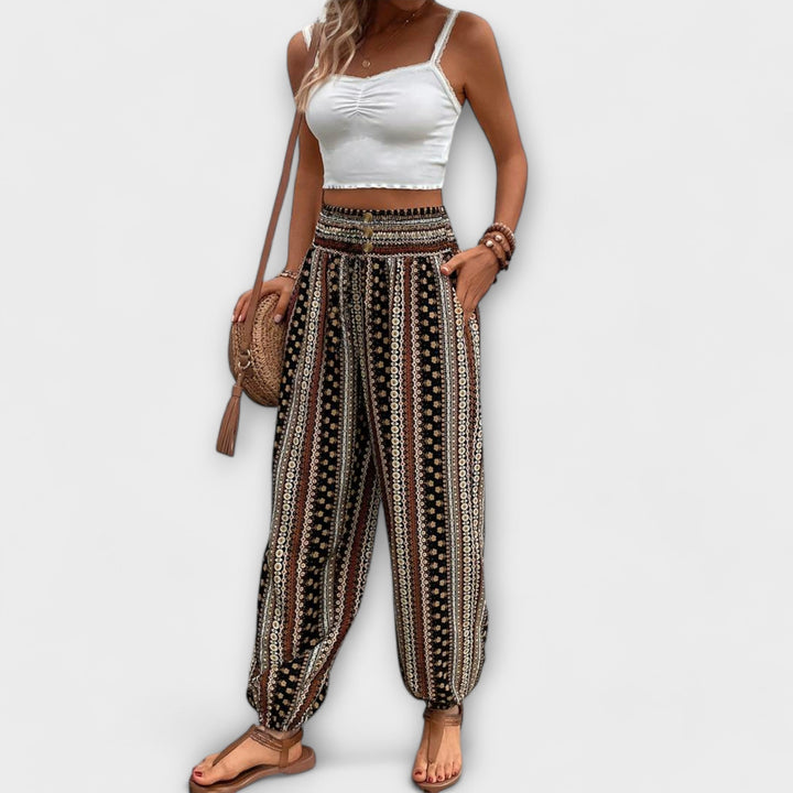 Jamie | Pantalons Graphiques Ethniques