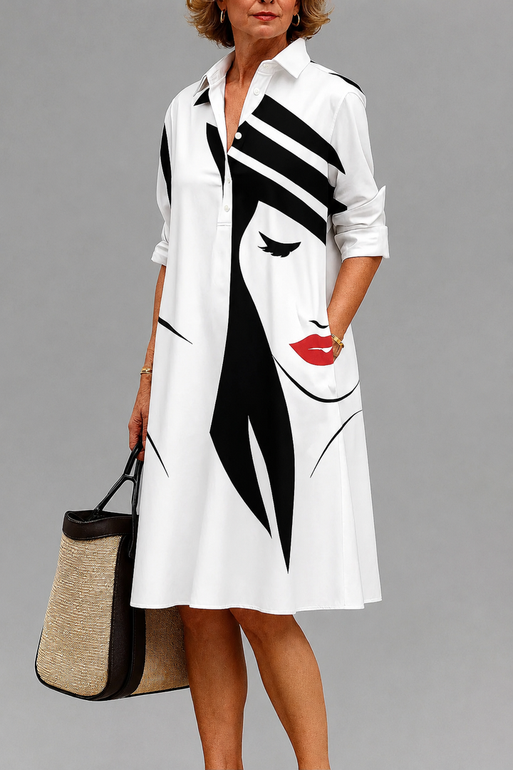 Yvette | Robe midi confortable