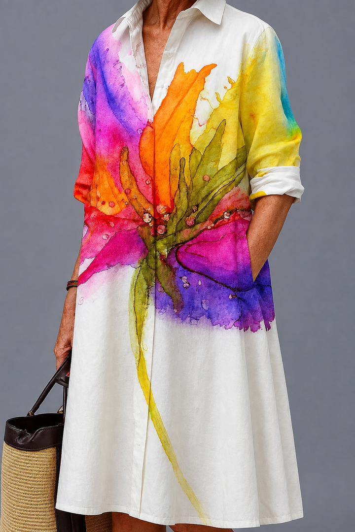 Lydia | Robe midi raffinée