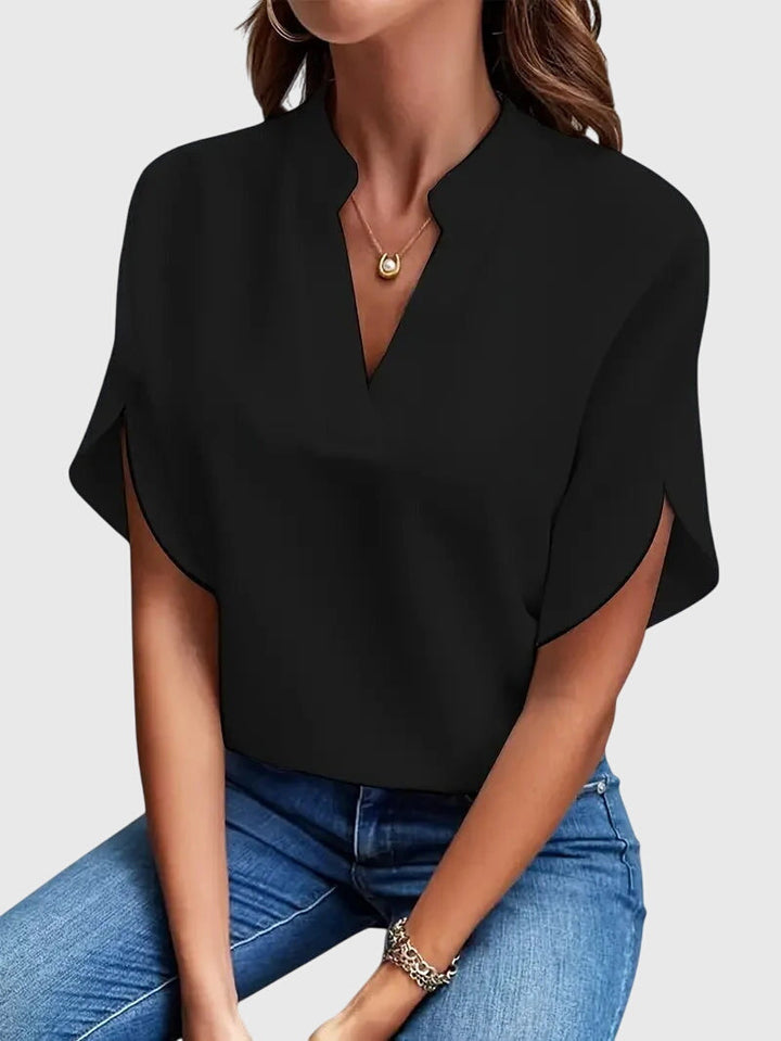 Jamie | Chemise V-Neck Douce et Élégante