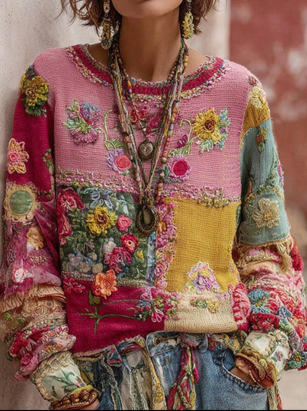 PATTY | PULL EN MAILLE BOHÈME