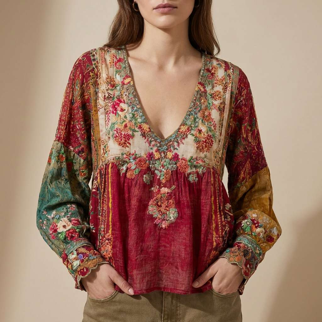 RUBY | HAUT PATCHWORK COLORÉ