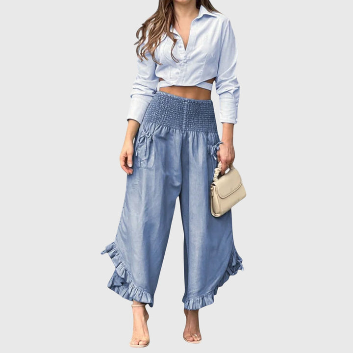Jamie | Pantalons Décontractés avec Pliages à la Mode
