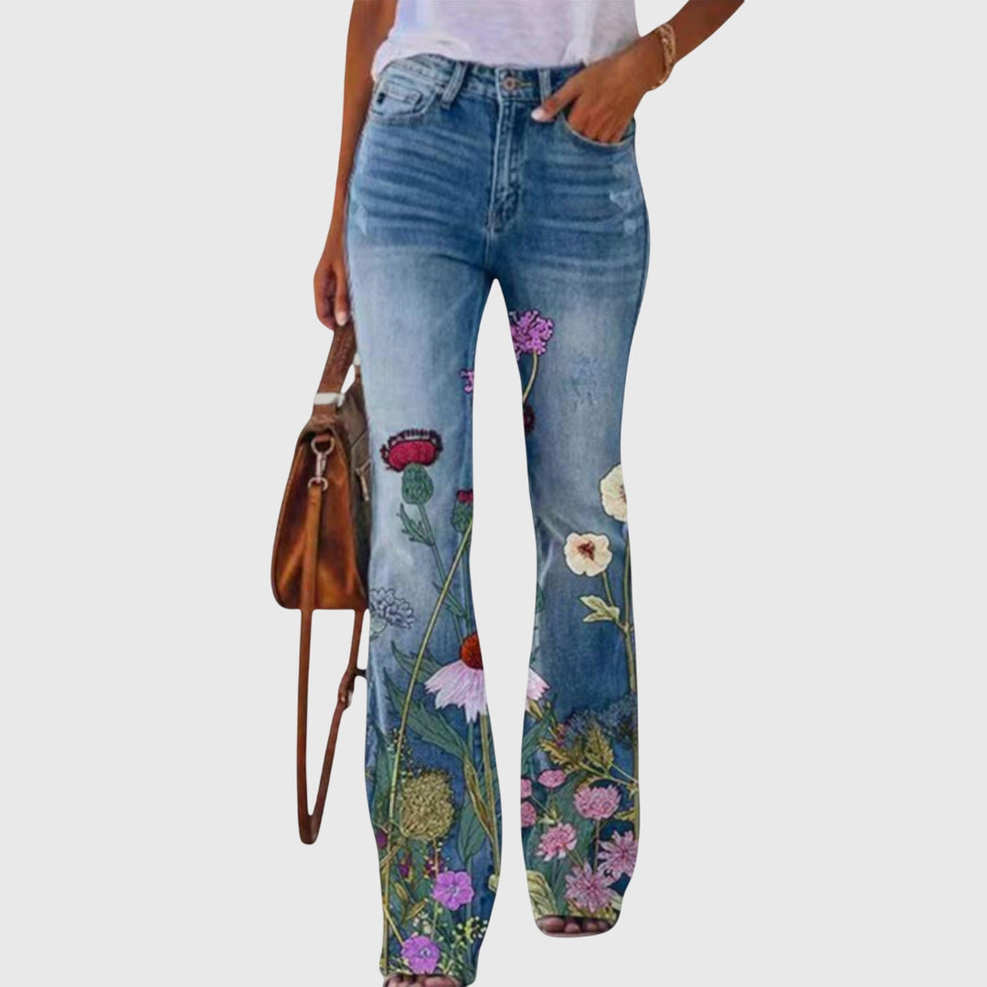 Jamie | Pantalons Imprimés Fleurs