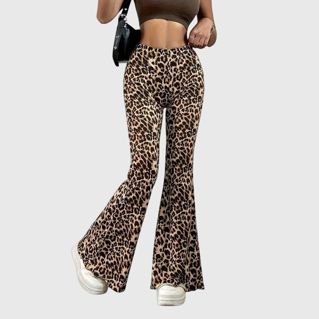 Jamie | Pantalons Bootcut Léopard