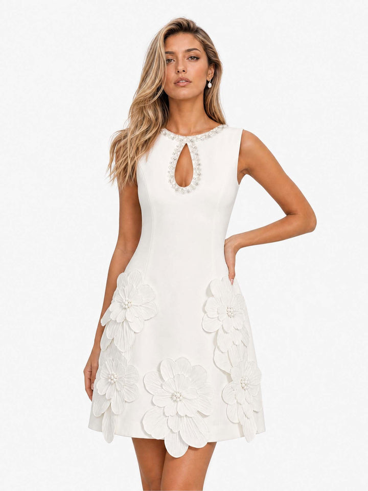Élodie | Robe mini élégante sans manches