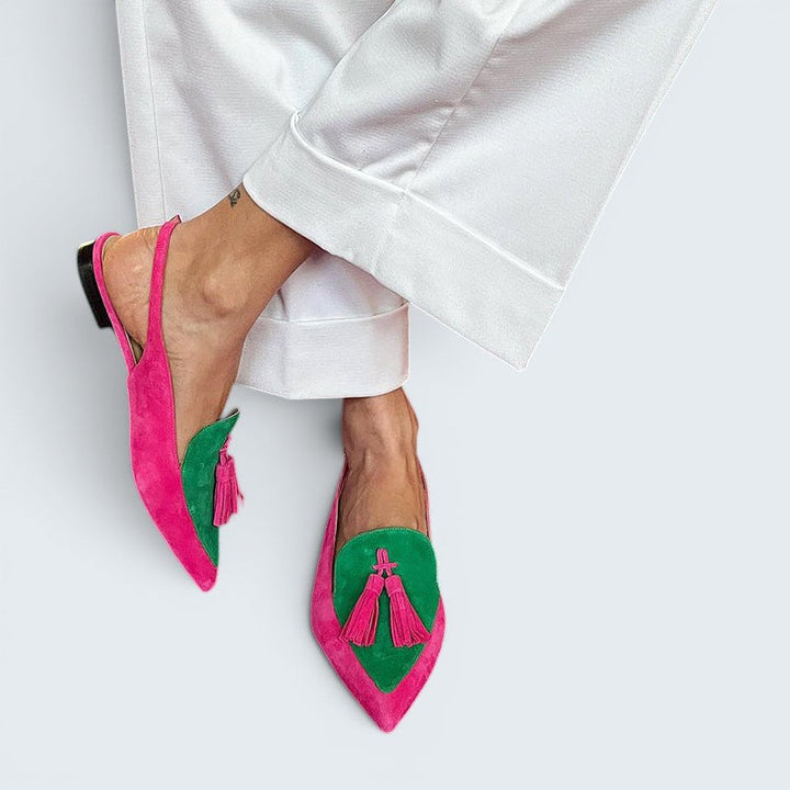 Frendessa | Ballerines à franges avec bride cheville