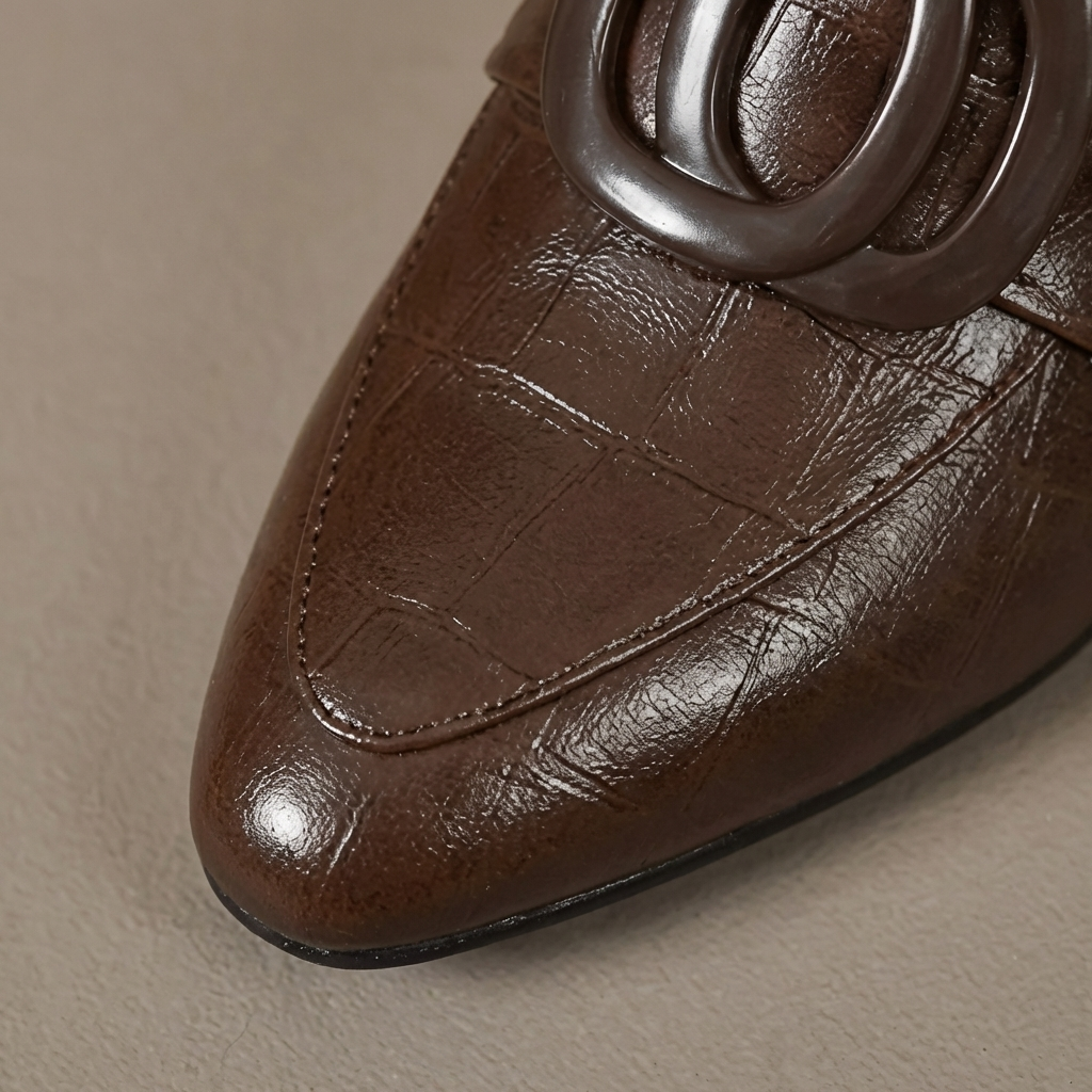 Talons Mocassins en Cuir Valora