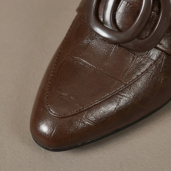 Talons Mocassins en Cuir Valora