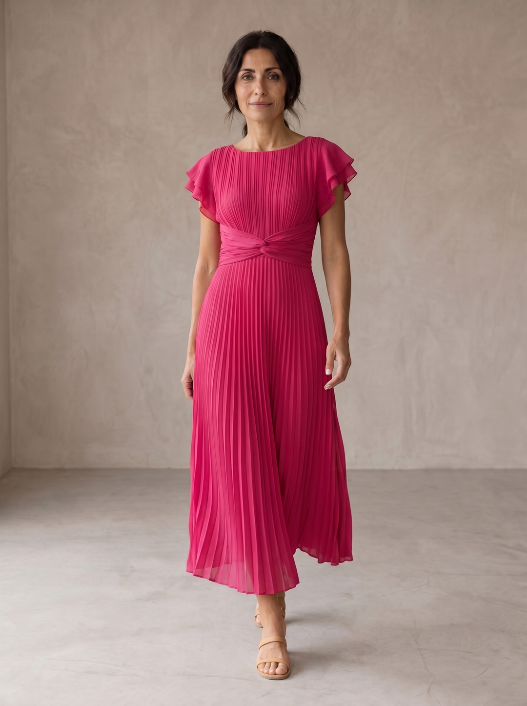 Seraphina | Robe maxi plissée élégante