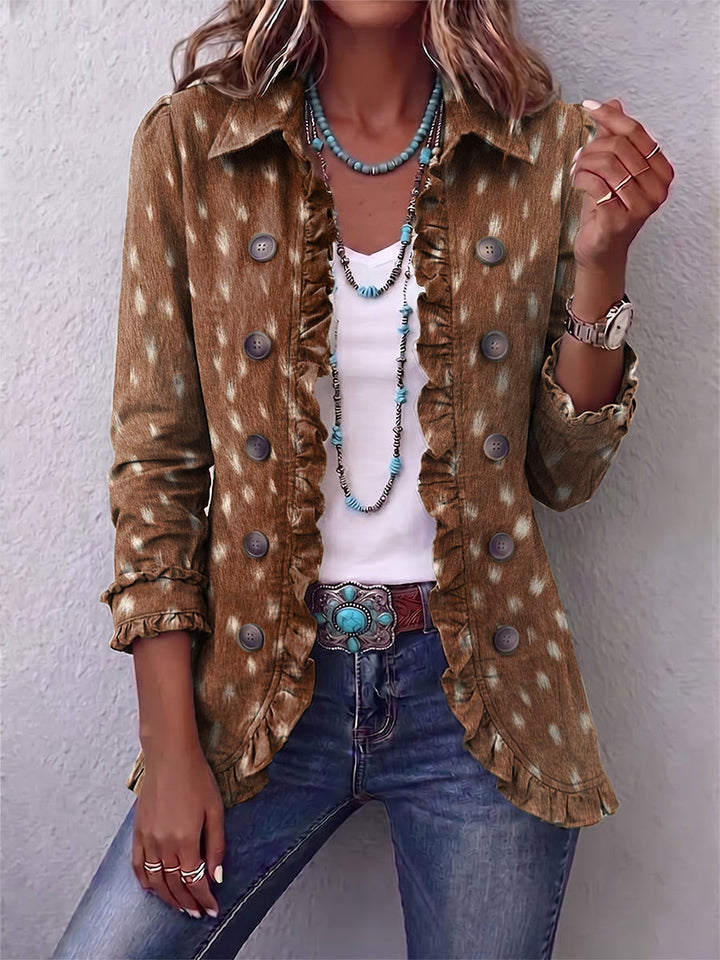 Nicolasa | Veste à imprimé animalier