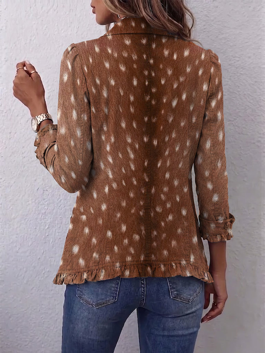 Nicolasa | Veste à imprimé animalier