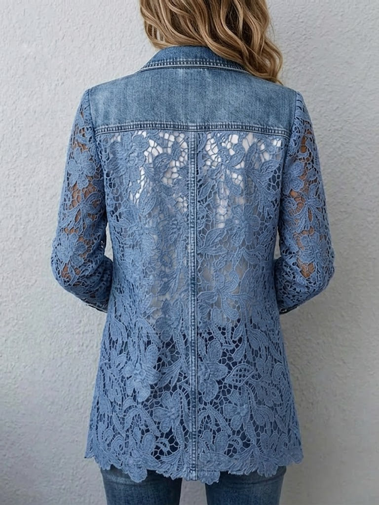 Alicia | Blazer à dentelle florale
