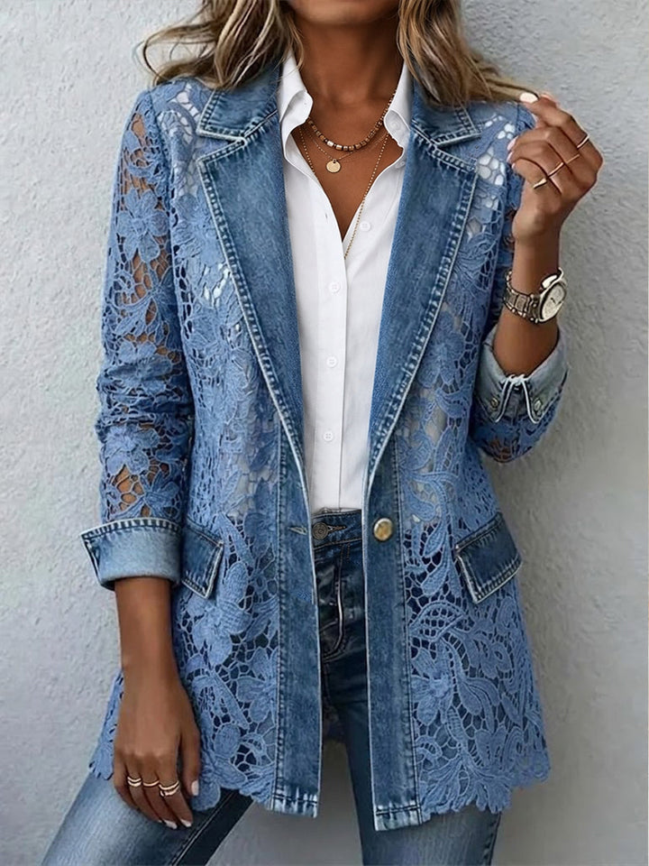 Alicia | Blazer à dentelle florale