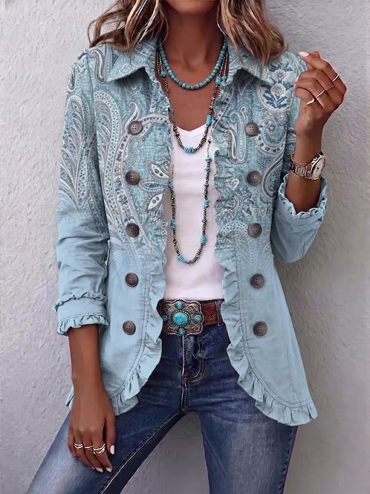 Remedios | Veste vintage à motif cachemire