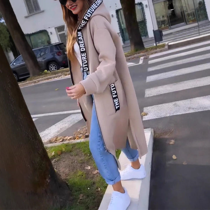 Louise™ | Gilet long à capuche