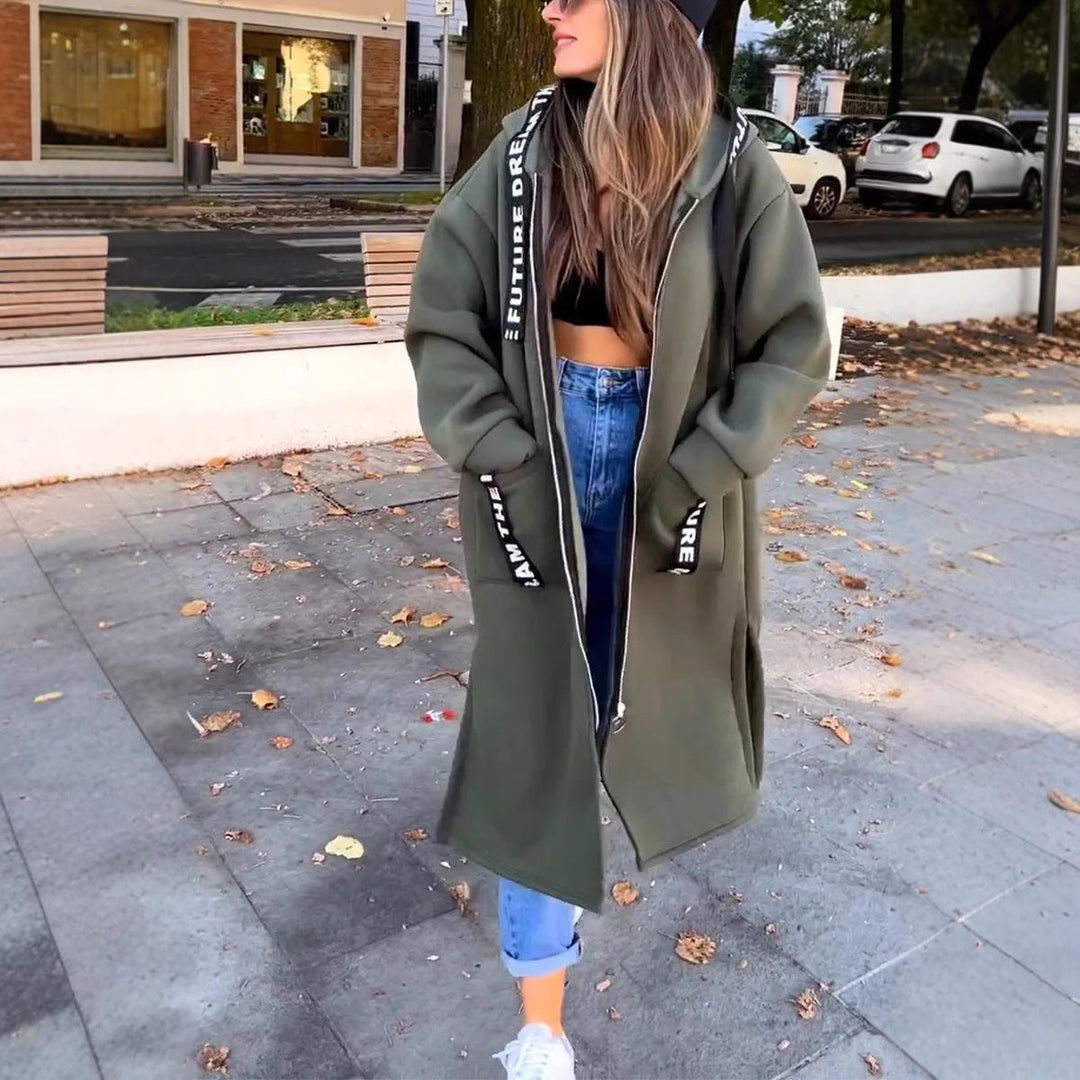 Louise™ | Gilet long à capuche