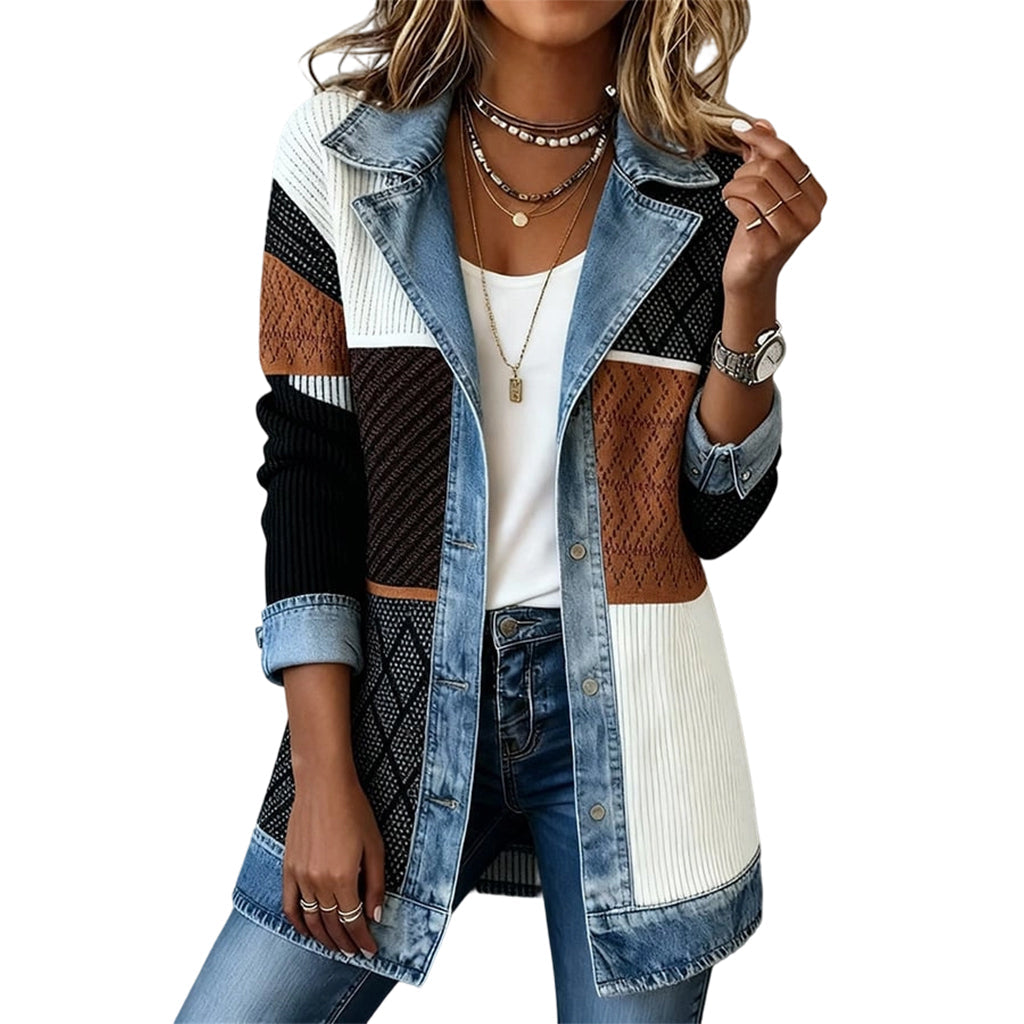 Ines™ | Veste patchwork élégante