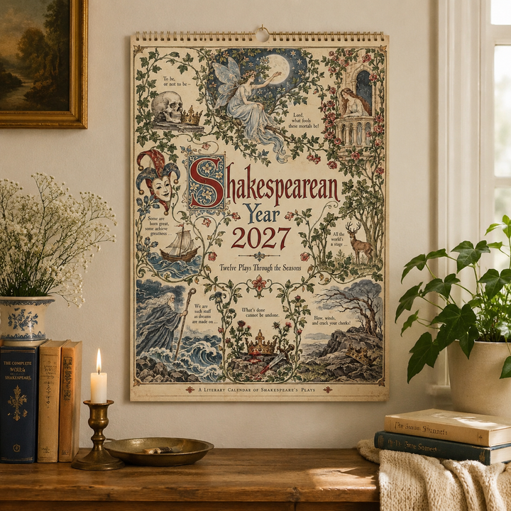 CALENDRIER MURAL 2027 – Une Année avec Shakespeare