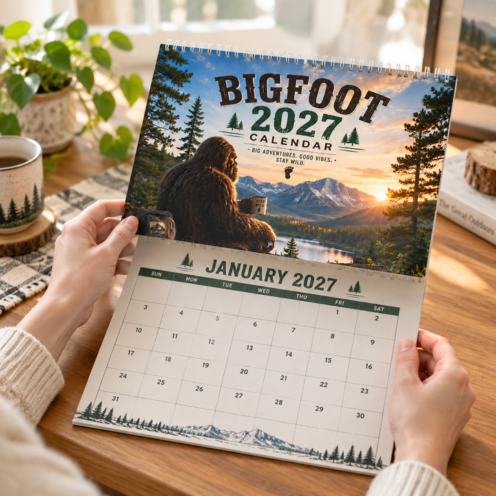 CALENDRIER MURAL 2027 – Bigfoot & Sasquatch