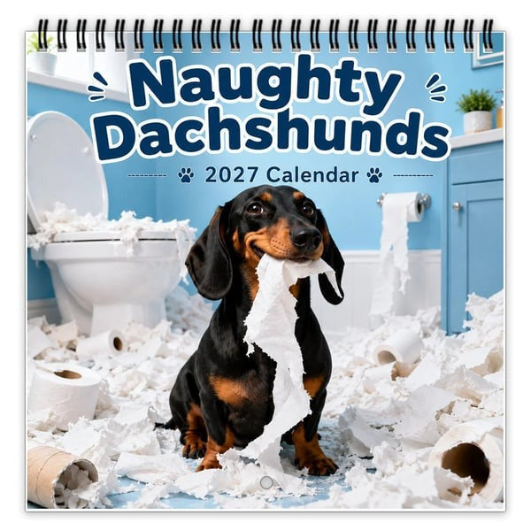 CALENDRIER MURAL 2027 – Teckels Espiègles
